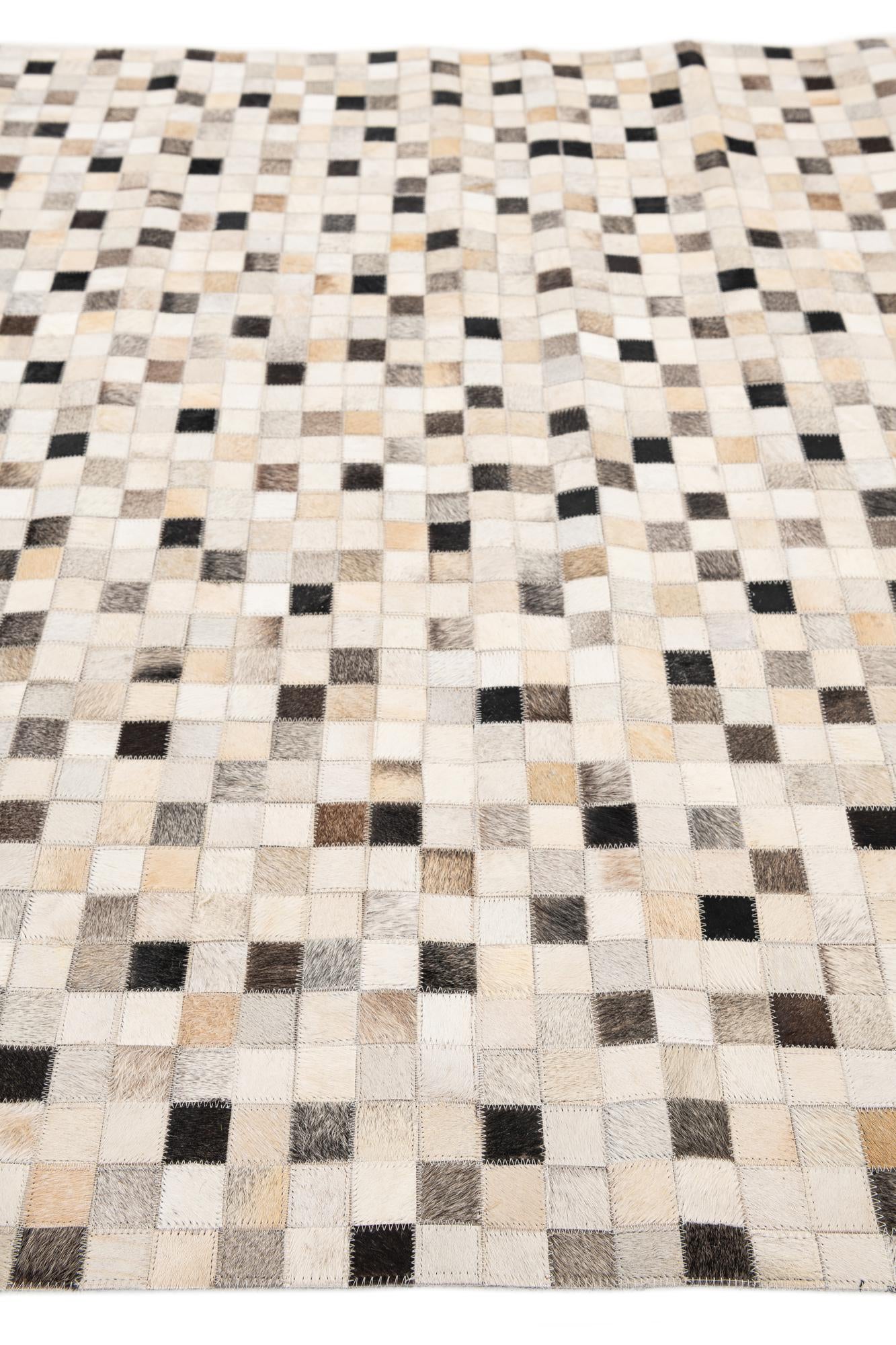 5' 1 x 8' Cowhide Stocks Rug