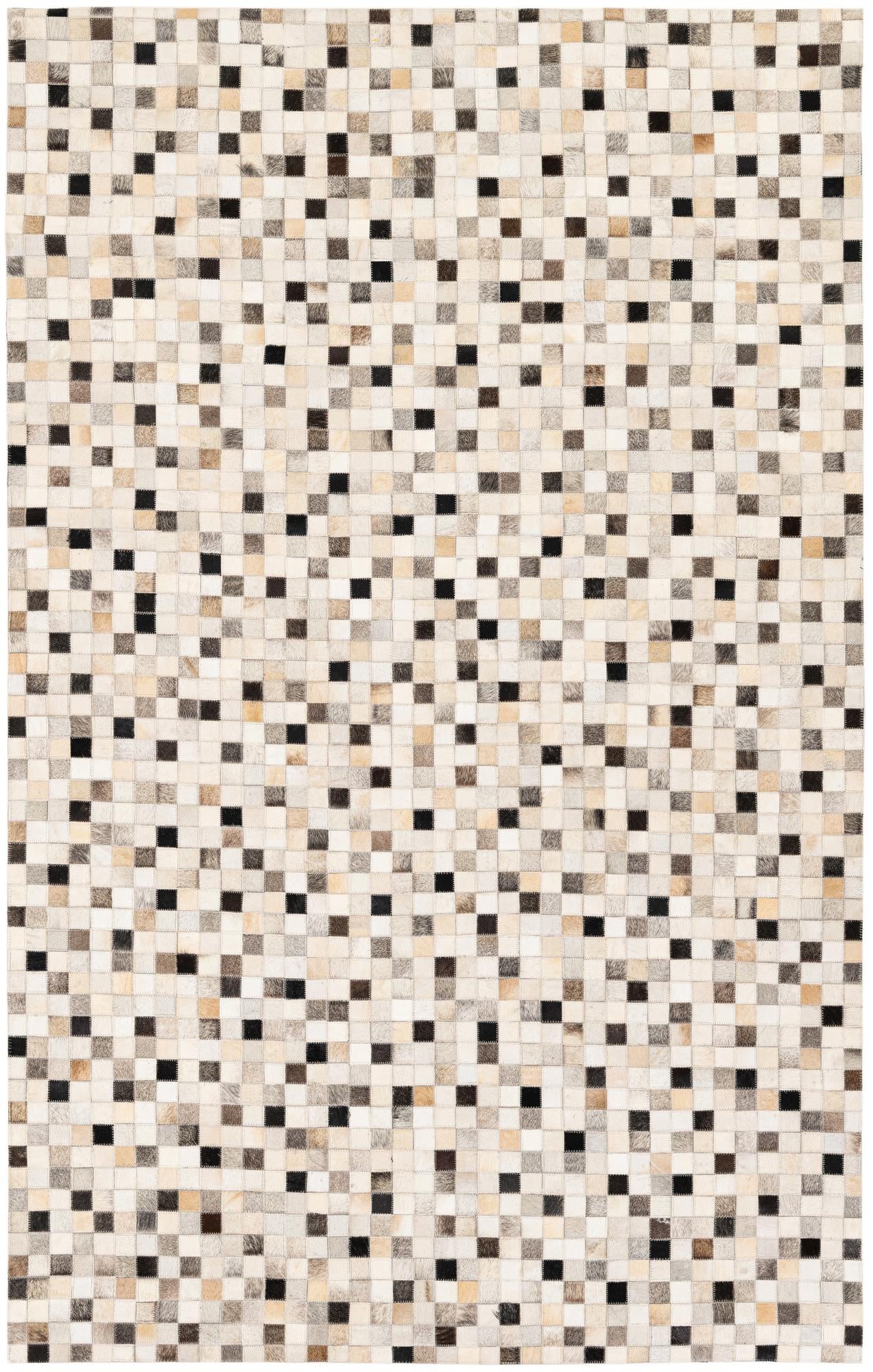 5' 1 x 8' Cowhide Stocks Rug