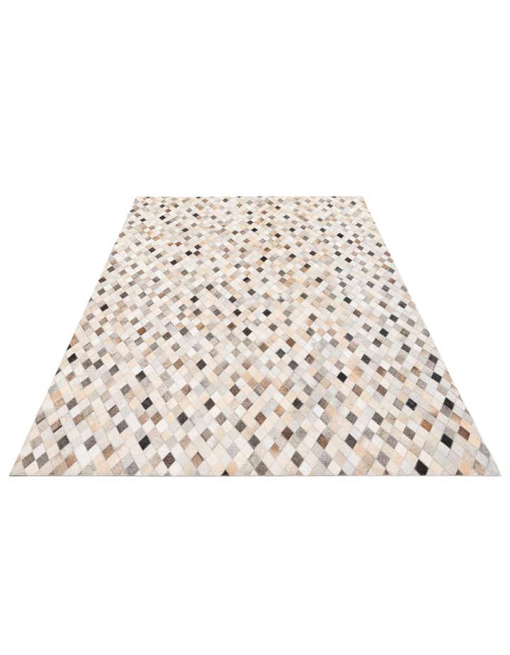 5' 7 x 7' 10 Cowhide Stocks Rug