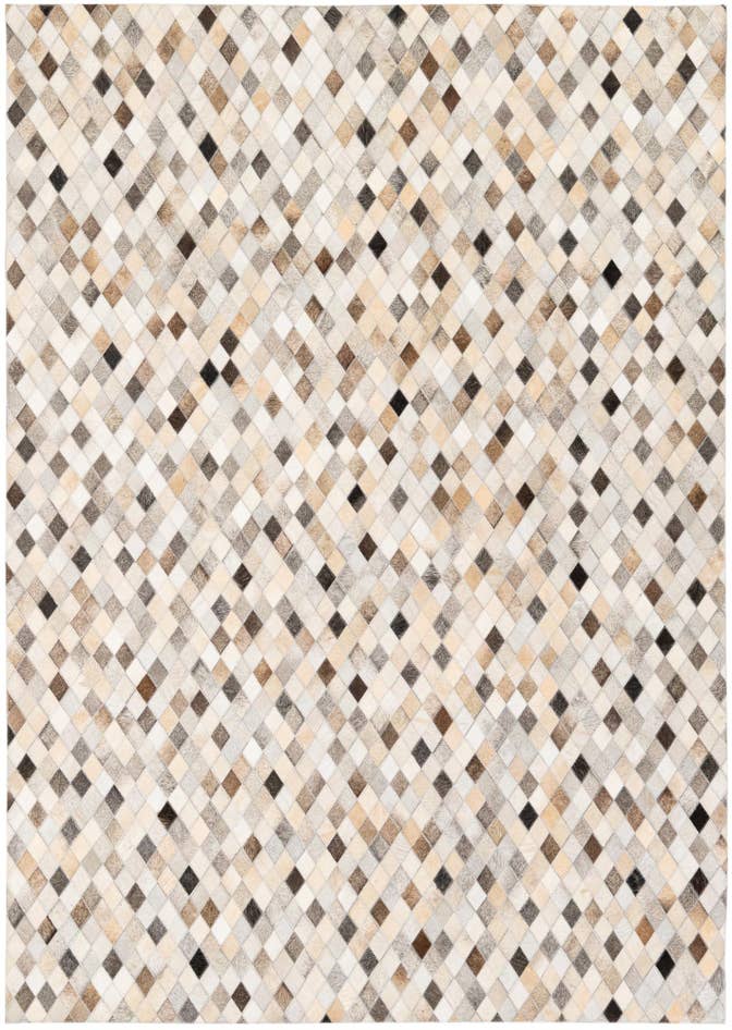Detail image of 5' 7 x 7' 10 Cowhide Stocks Rug