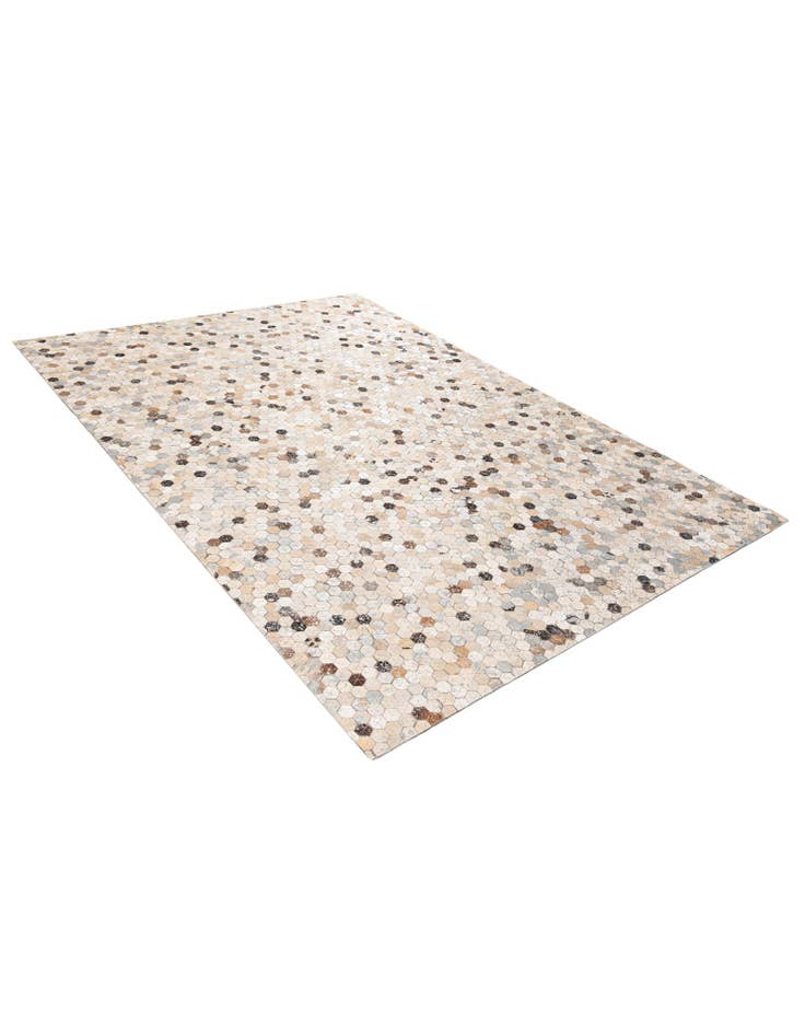 Detail image of 5' 3 x 7' 7 Cowhide Stocks Rug