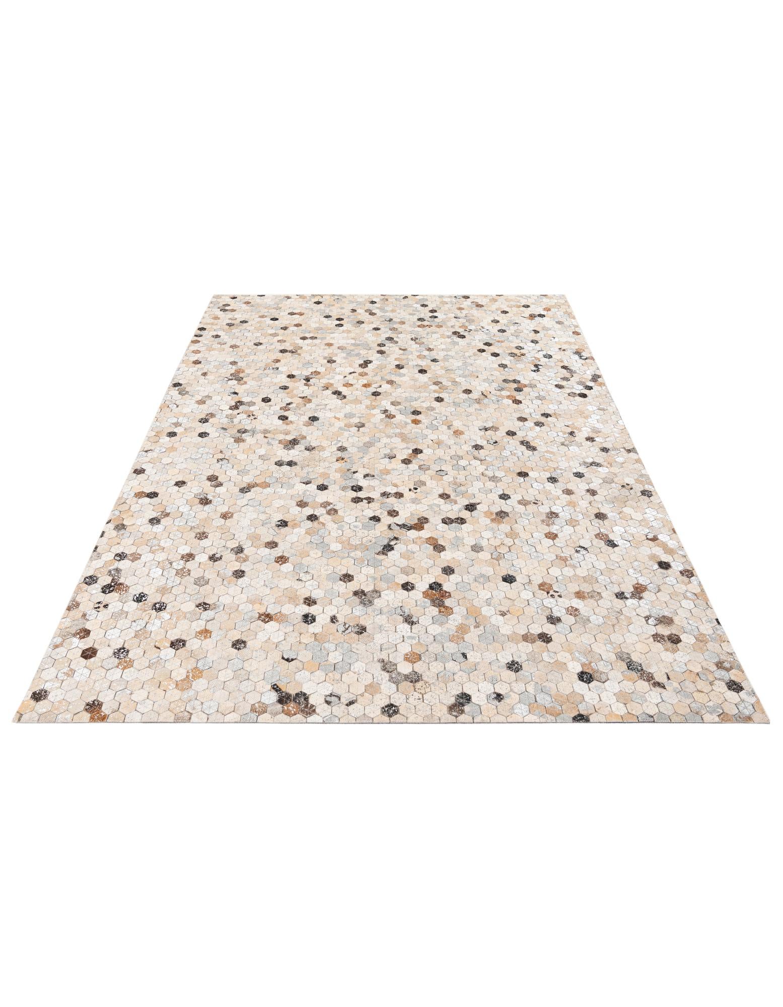 5' 3 x 7' 7 Cowhide Stocks Rug