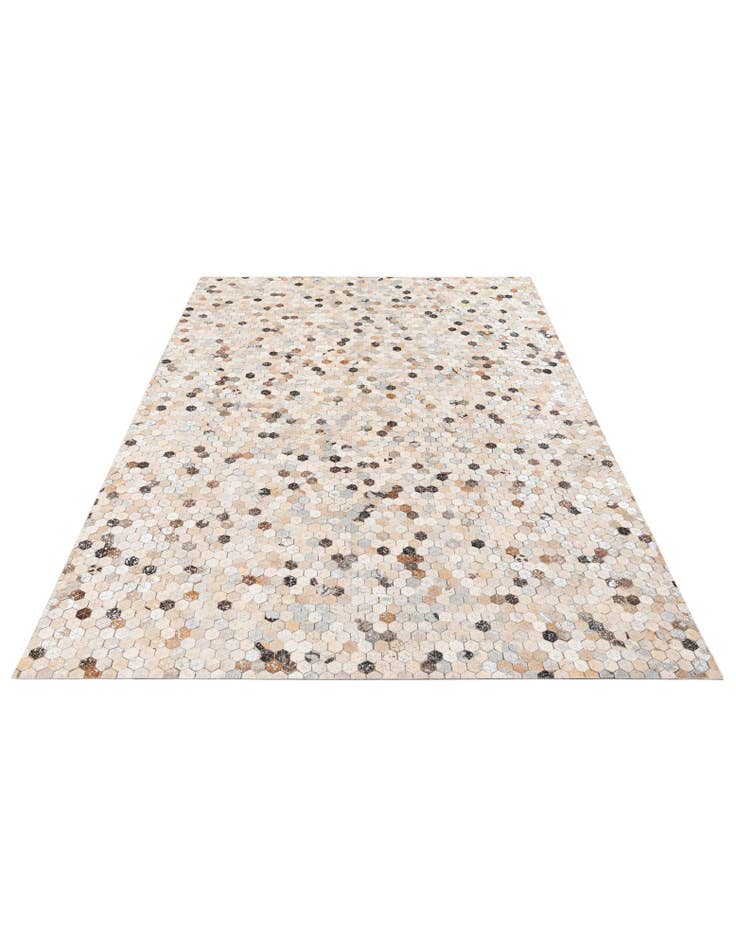 Detail image of 5' 3 x 7' 7 Cowhide Stocks Rug