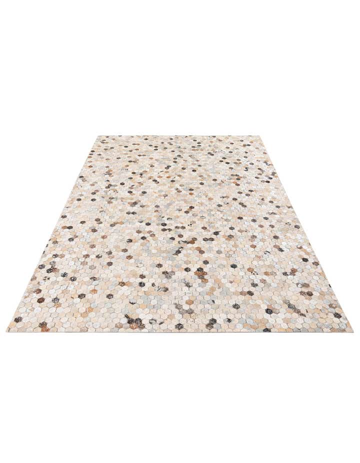 5' 3 x 7' 7 Cowhide Stocks Rug