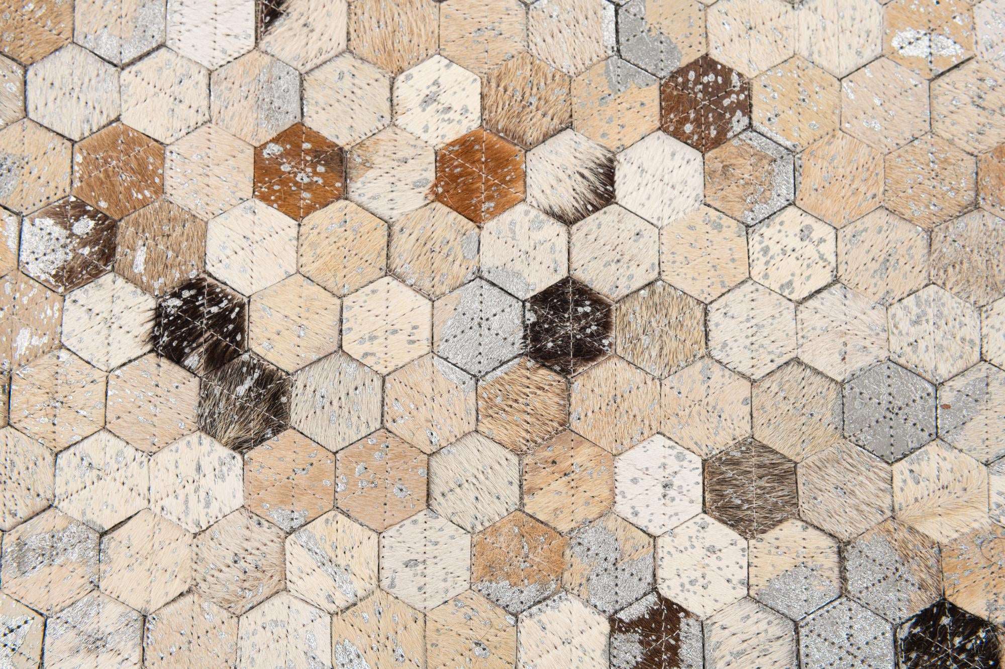 5' 3 x 7' 7 Cowhide Stocks Rug