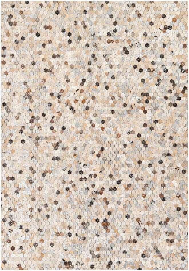 Detail image of 5' 3 x 7' 7 Cowhide Stocks Rug