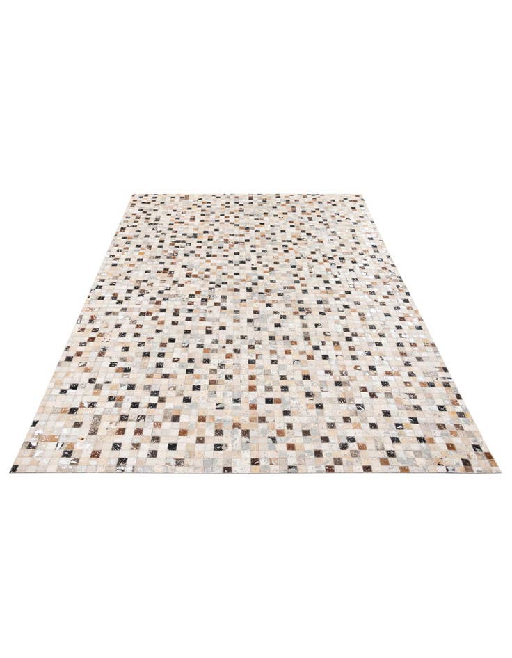 Detail image of 5' 3 x 7' 6 Cowhide Stocks Rug