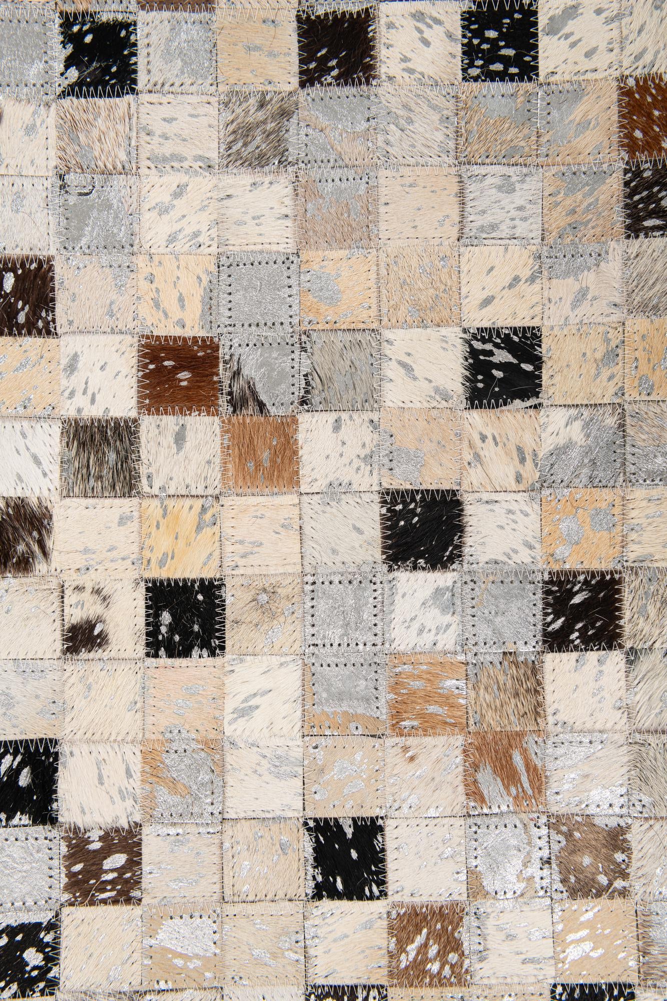 5' 3 x 7' 6 Cowhide Stocks Rug