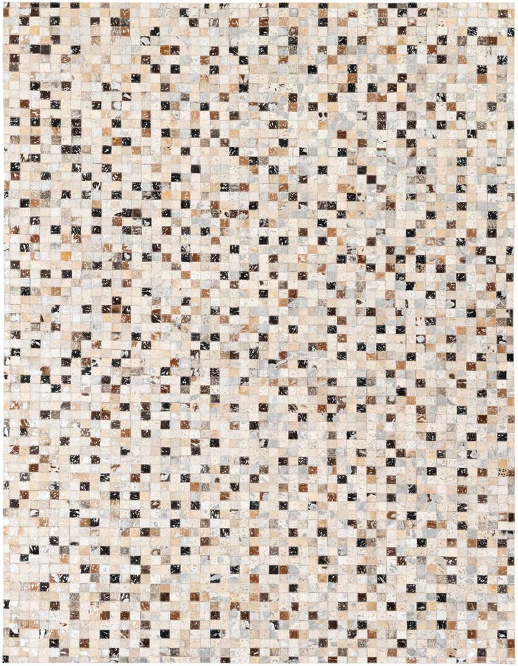 Detail image of 5' 3 x 7' 6 Cowhide Stocks Rug