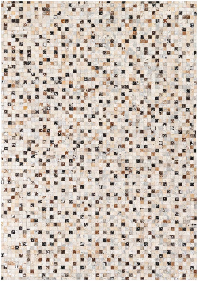 Detail image of 5' 3 x 7' 6 Cowhide Stocks Rug