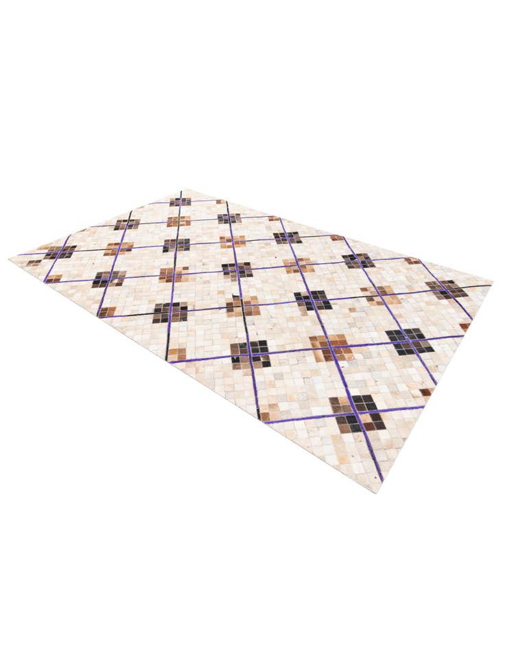 Detail image of 5' x 7' 11 Cowhide Stocks Rug