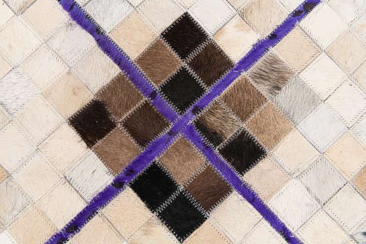 5' x 7' 11 Cowhide Stocks Rug