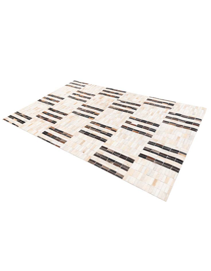 Detail image of 5' x 7' 11 Cowhide Stocks Rug