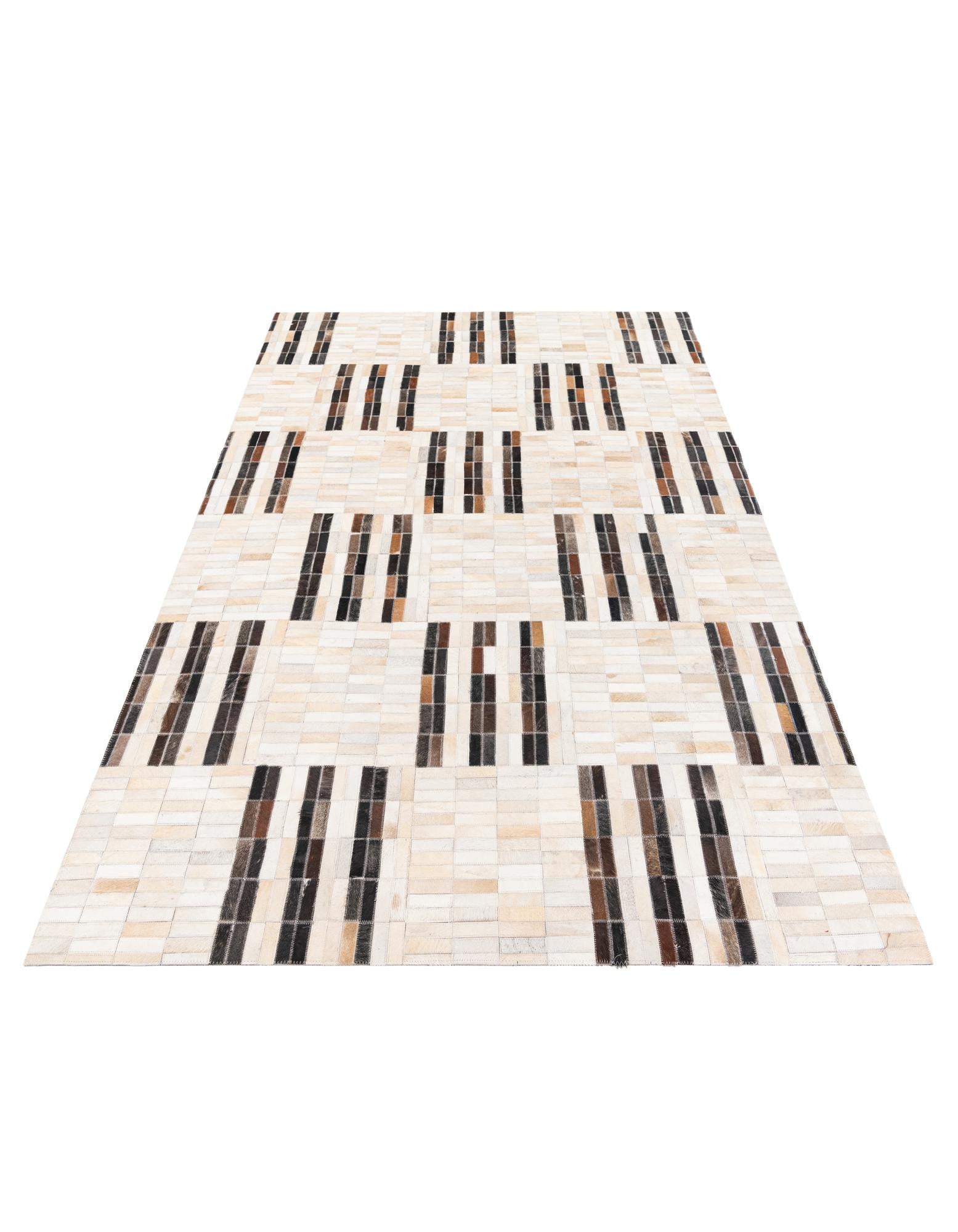 5' x 7' 11 Cowhide Stocks Rug