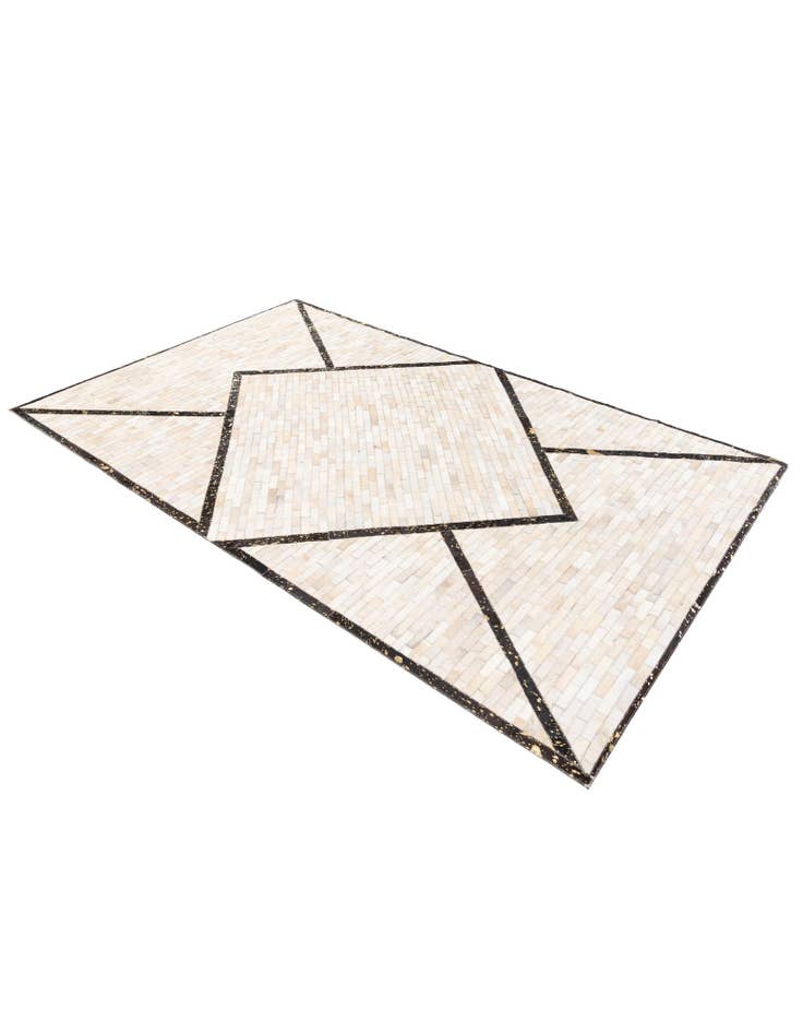 Detail image of 5' x 8' Cowhide Stocks Rug