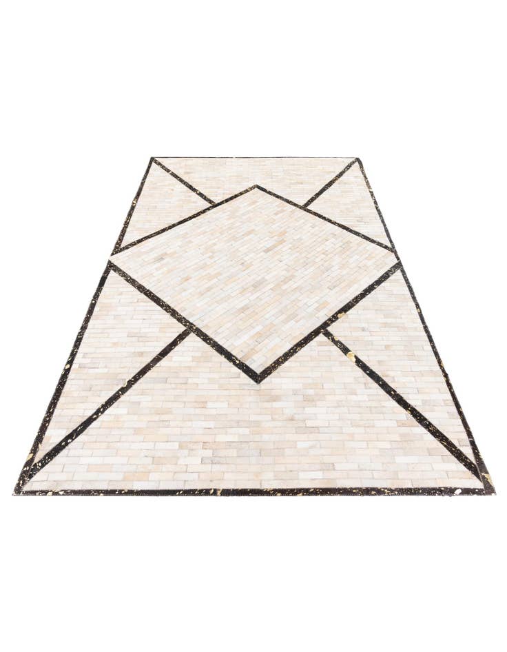 Detail image of 5' x 8' Cowhide Stocks Rug