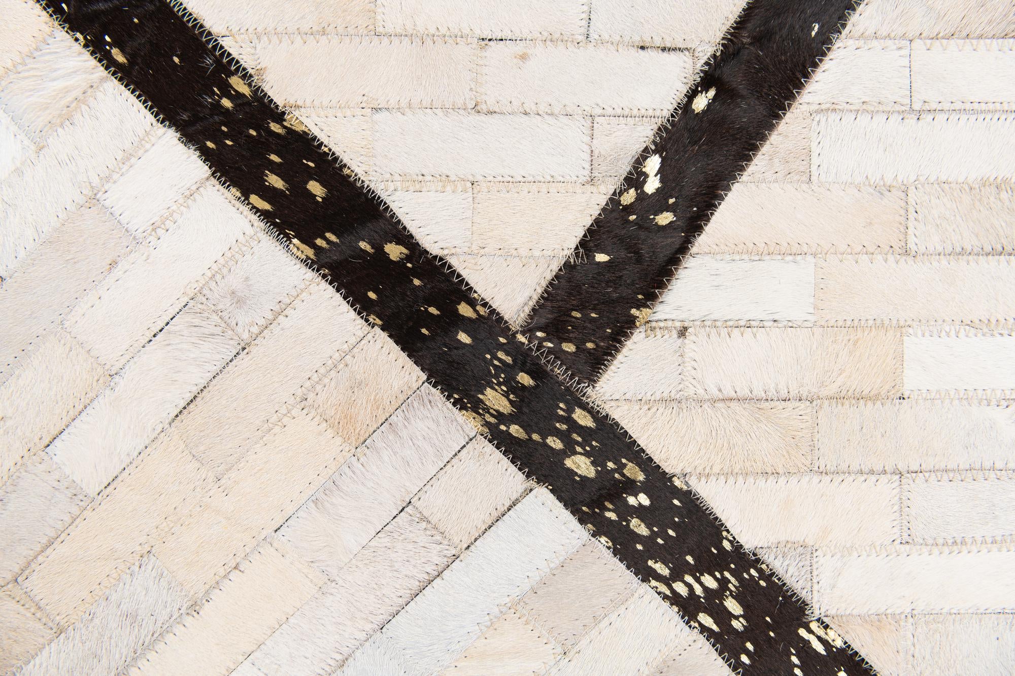 5' x 8' Cowhide Stocks Rug
