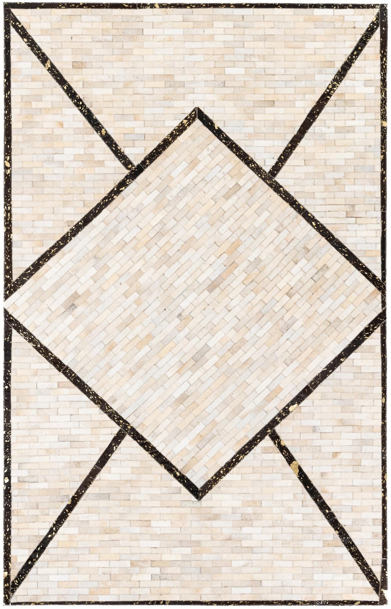 5' x 8' Cowhide Stocks Rug