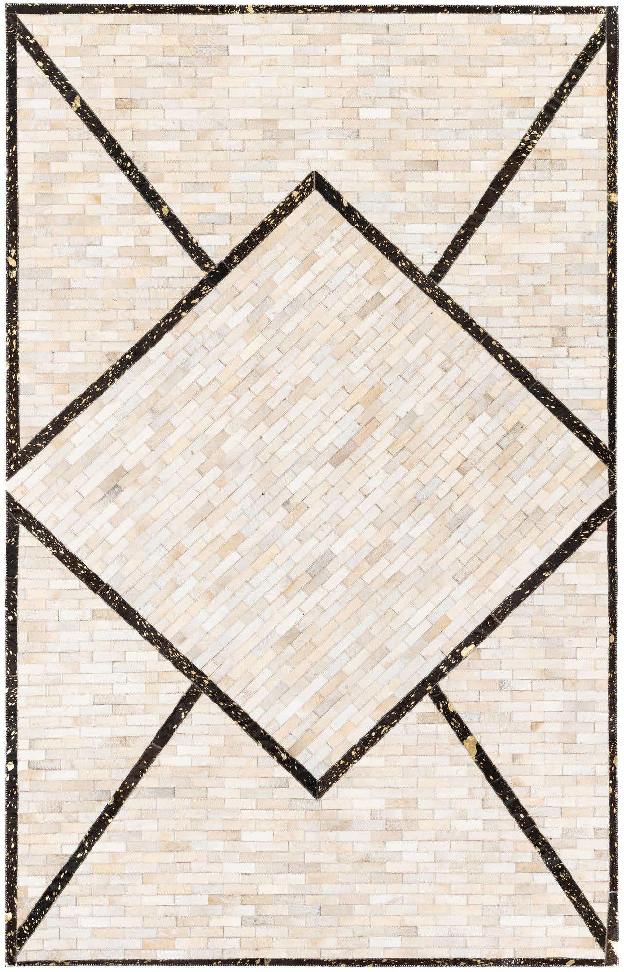 5' x 8' Cowhide Stocks Rug