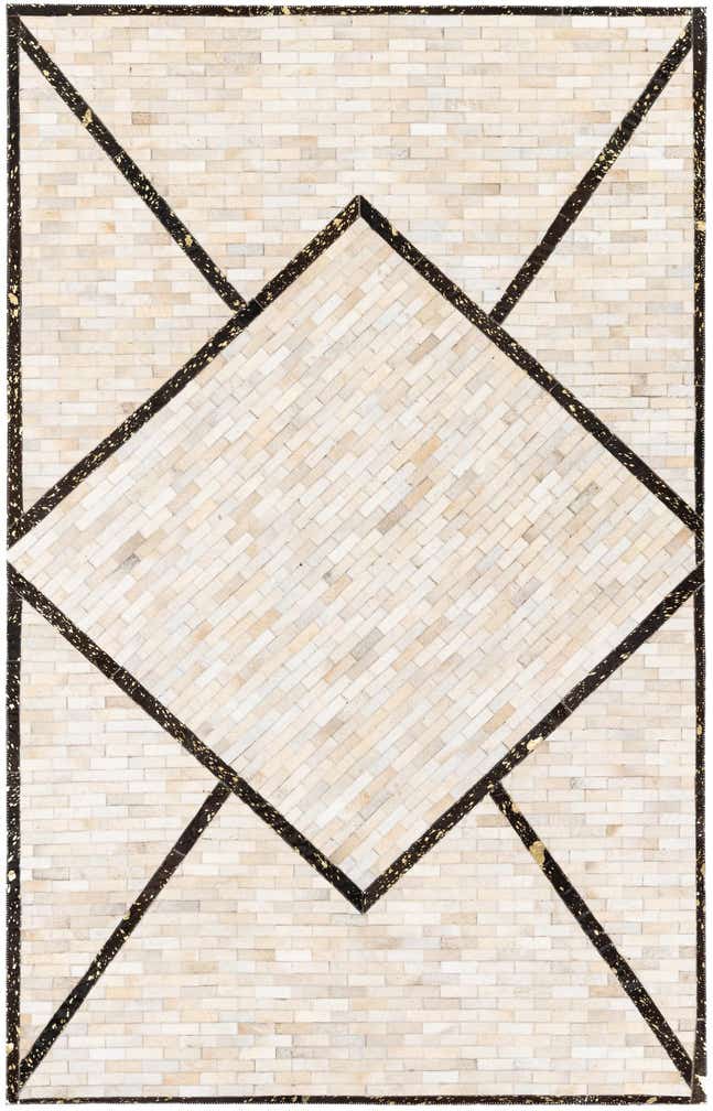 5' x 8' Cowhide Stocks Rug