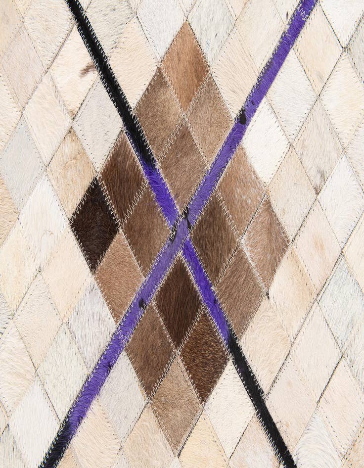 Detail image of 5' x 8' Cowhide Stocks Rug