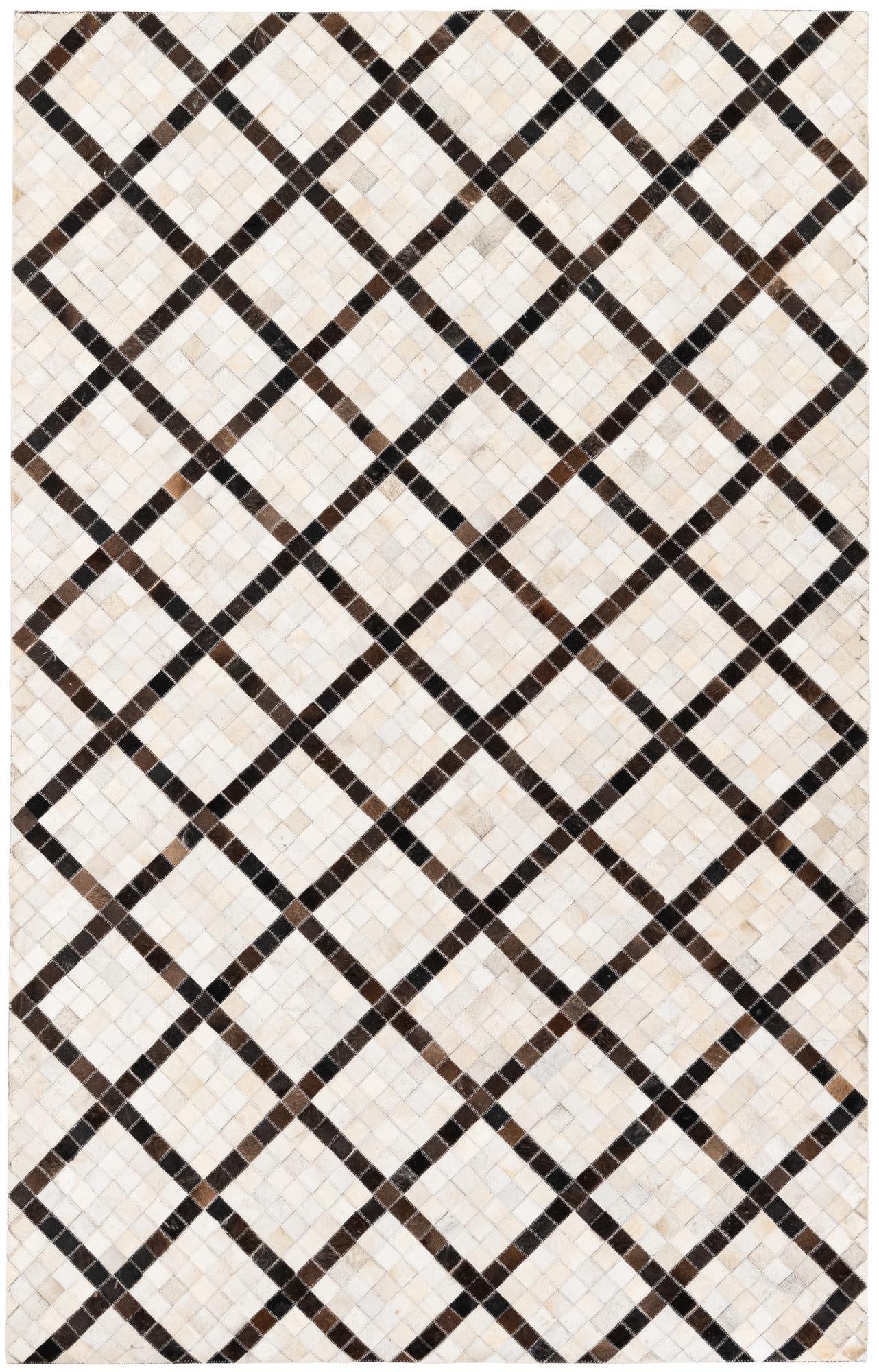 5' x 7' 10 Cowhide Stocks Rug