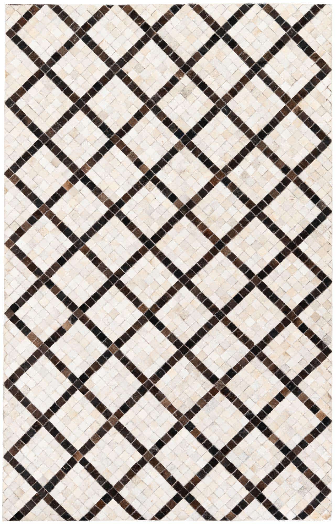 5' x 7' 10 Cowhide Stocks Rug