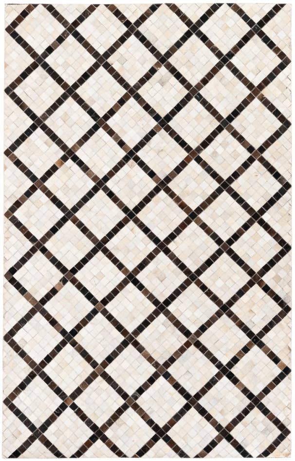 Detail image of 5' x 7' 10 Cowhide Stocks Rug