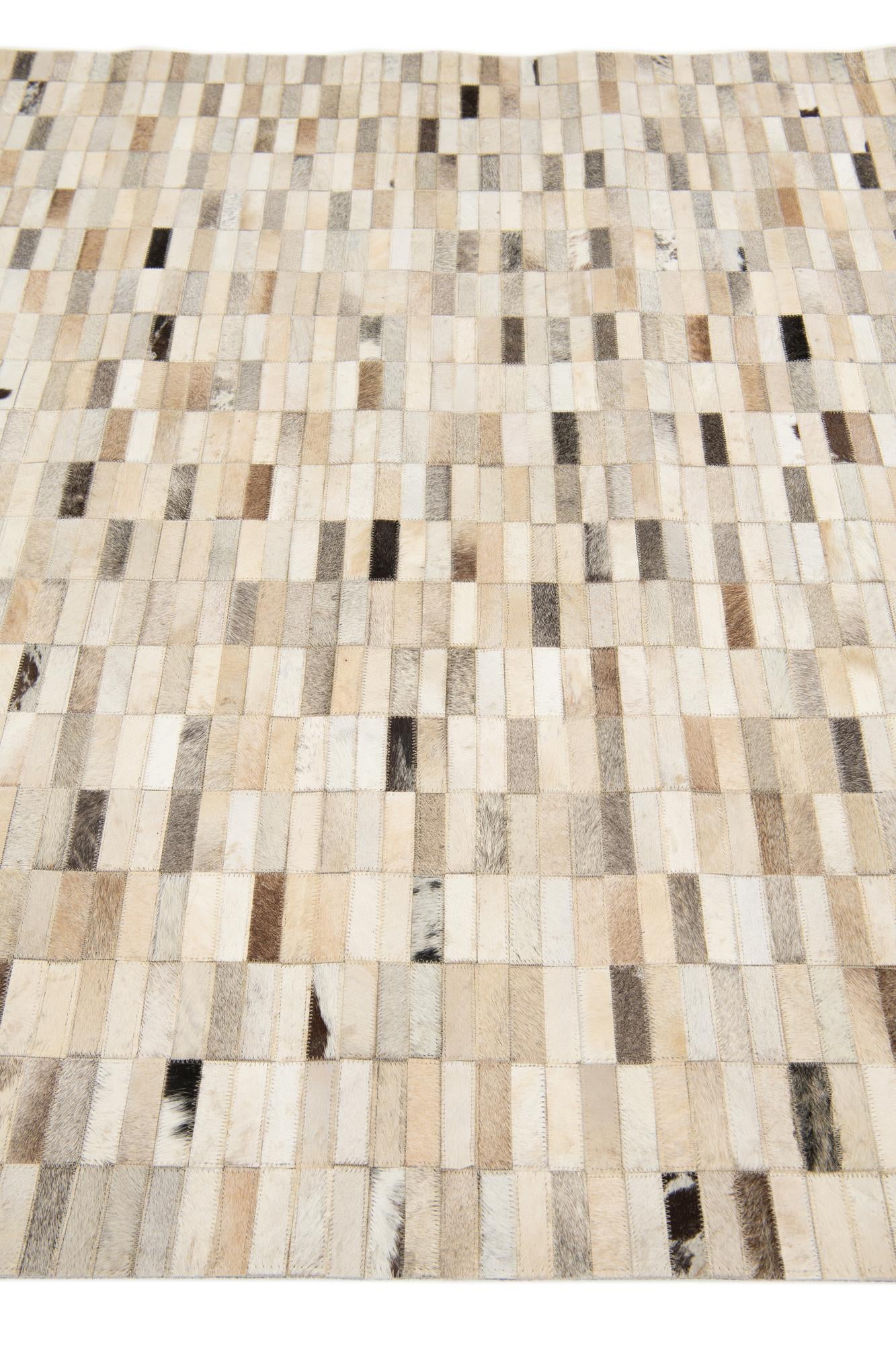 5' 1 x 7' 11 Cowhide Stocks Rug