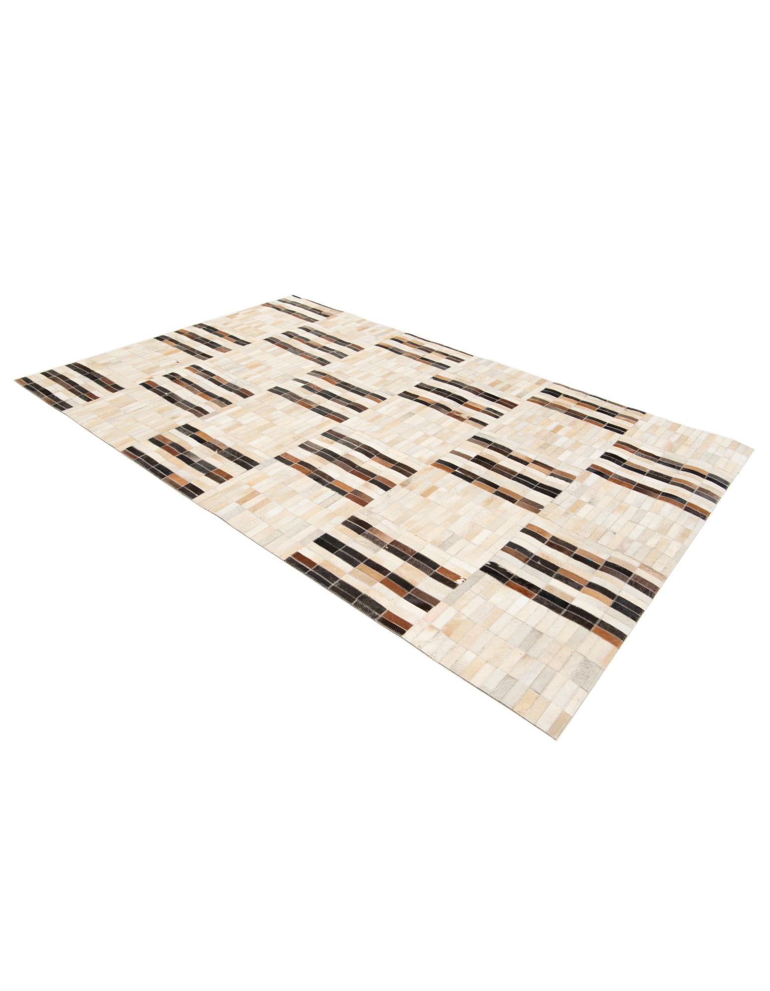 5' x 7' 11 Cowhide Stocks Rug