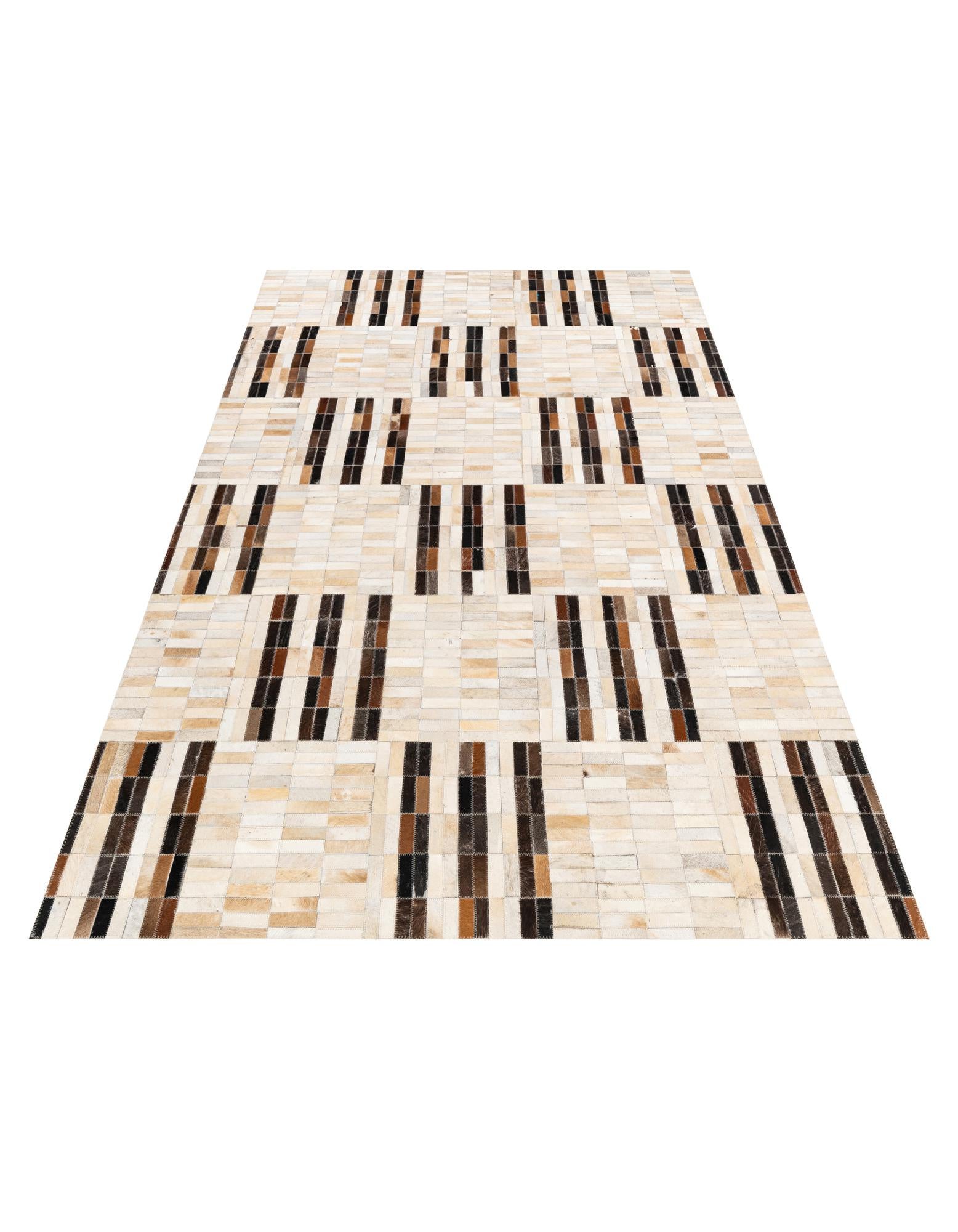5' x 7' 11 Cowhide Stocks Rug