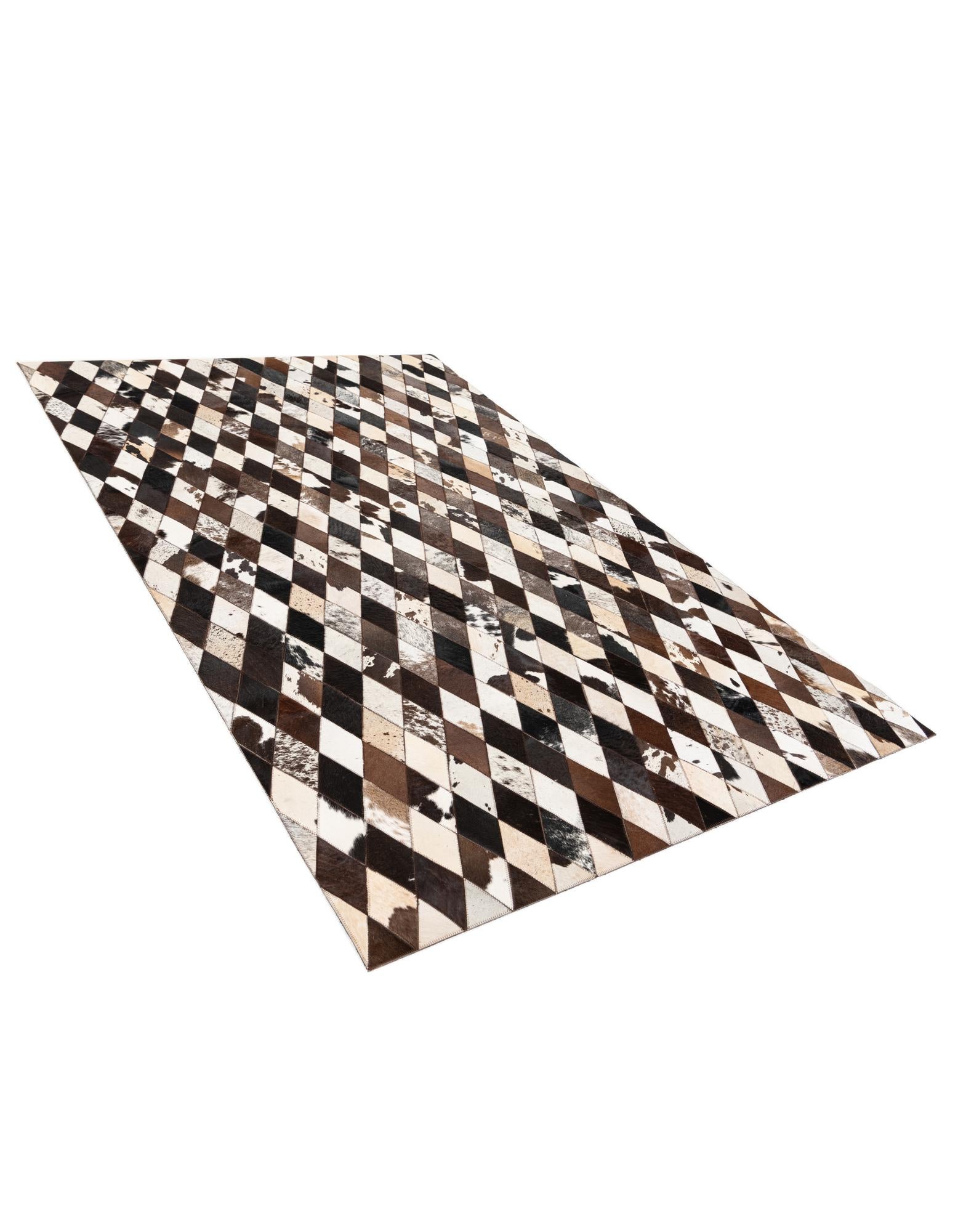 5' 2 x 8' 1 Cowhide Stocks Rug