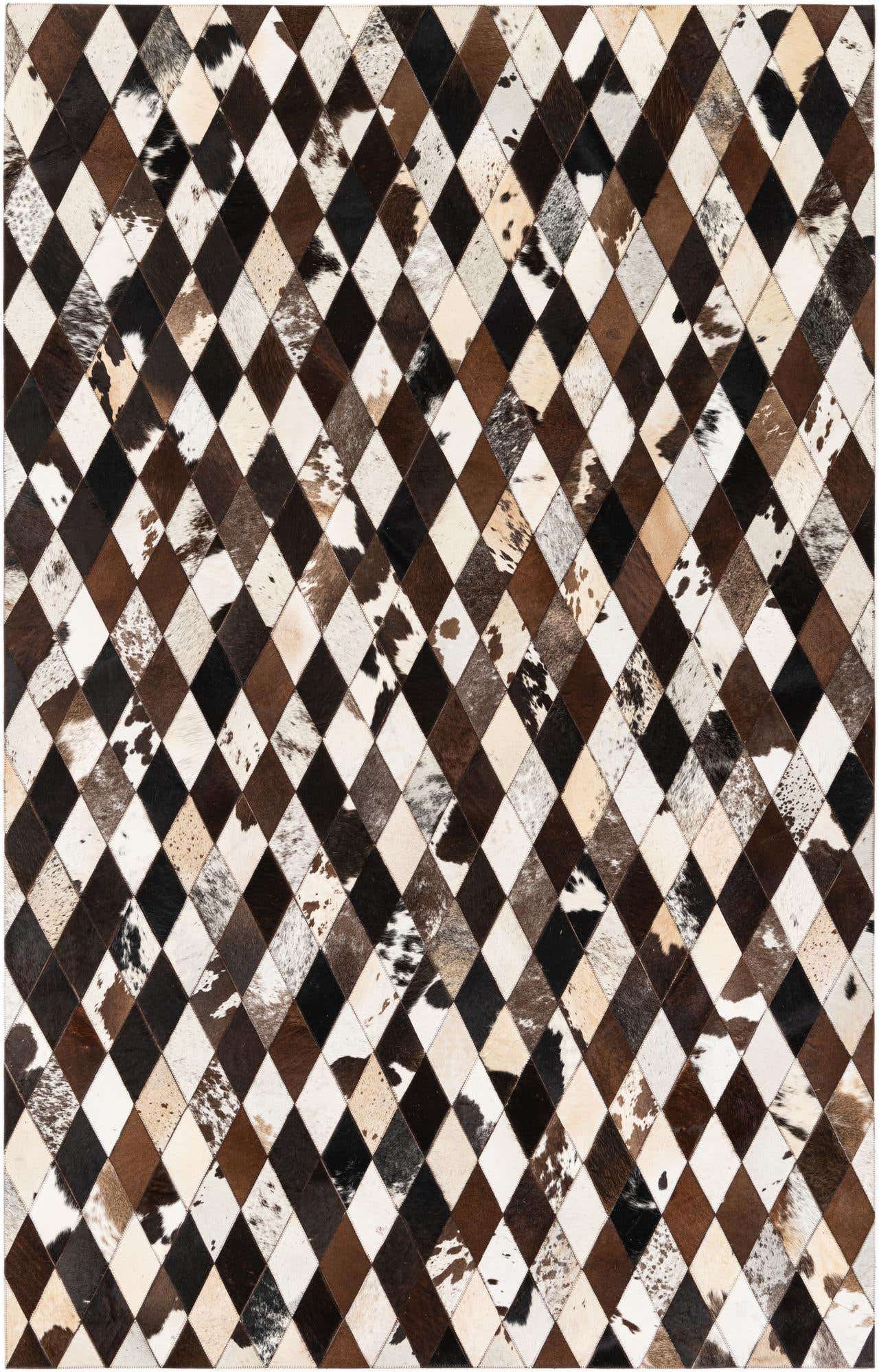 5' 2 x 8' 1 Cowhide Stocks Rug