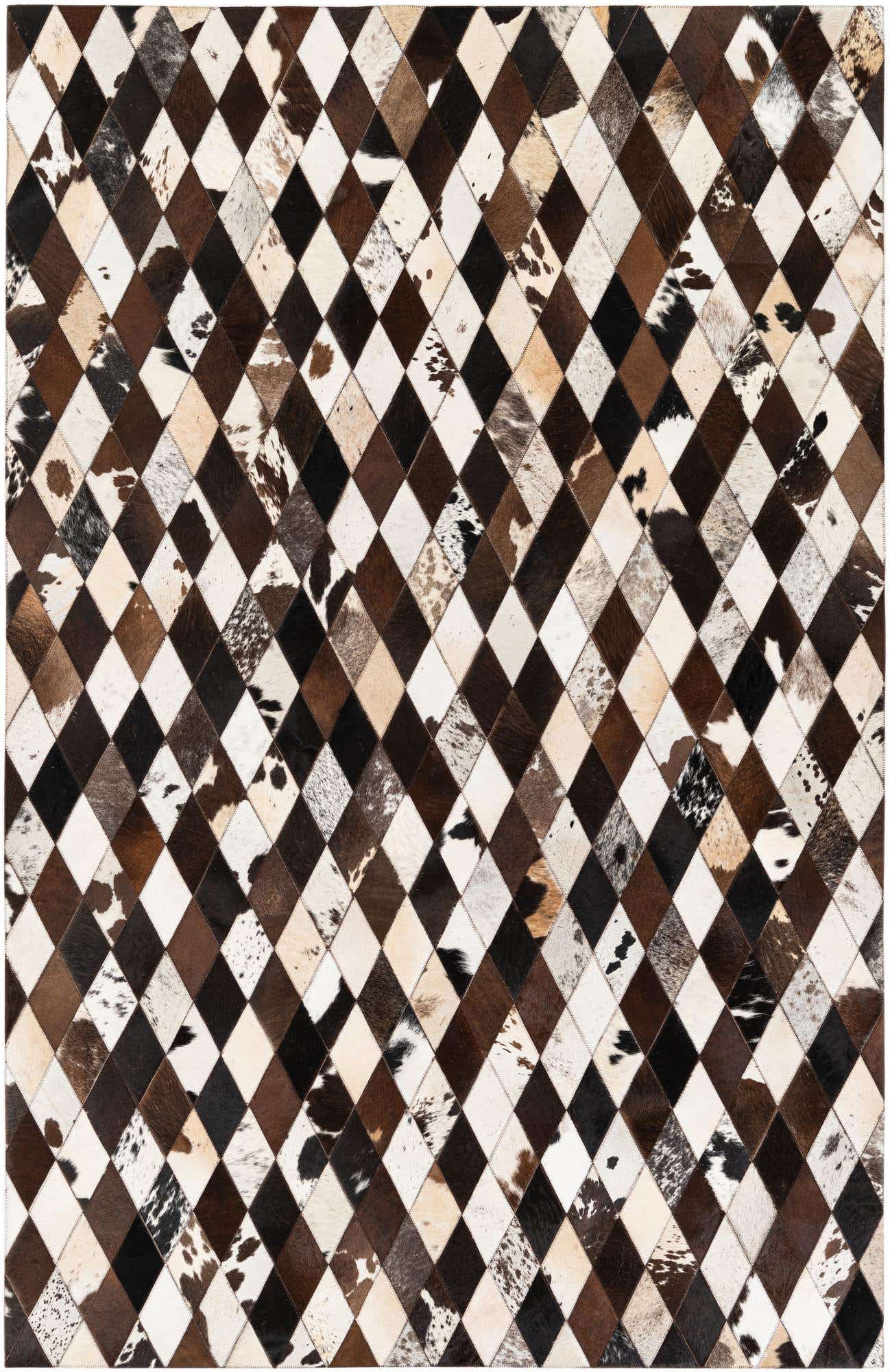 5' 2 x 8' 1 Cowhide Stocks Rug
