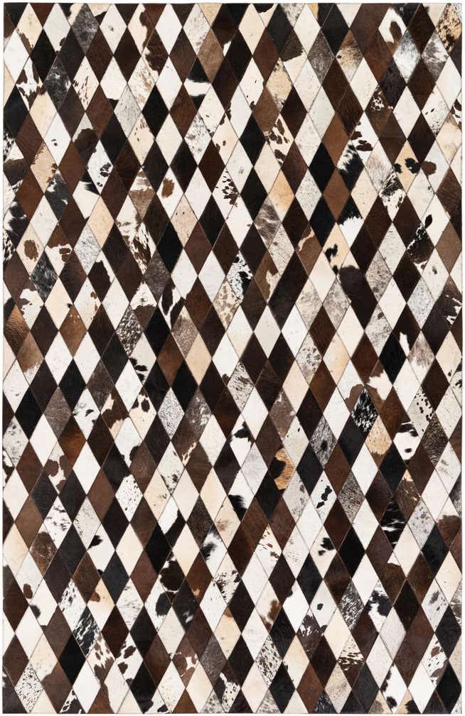 5' 2 x 8' 1 Cowhide Stocks Rug