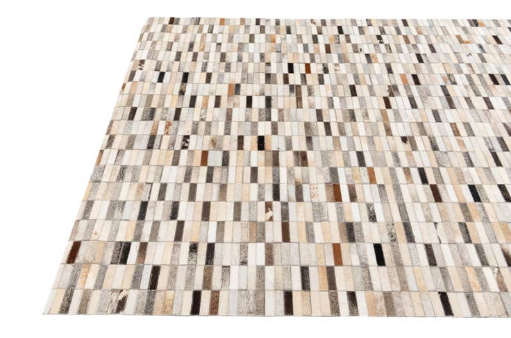 Detail image of 5' 1 x 8' Cowhide Stocks Rug