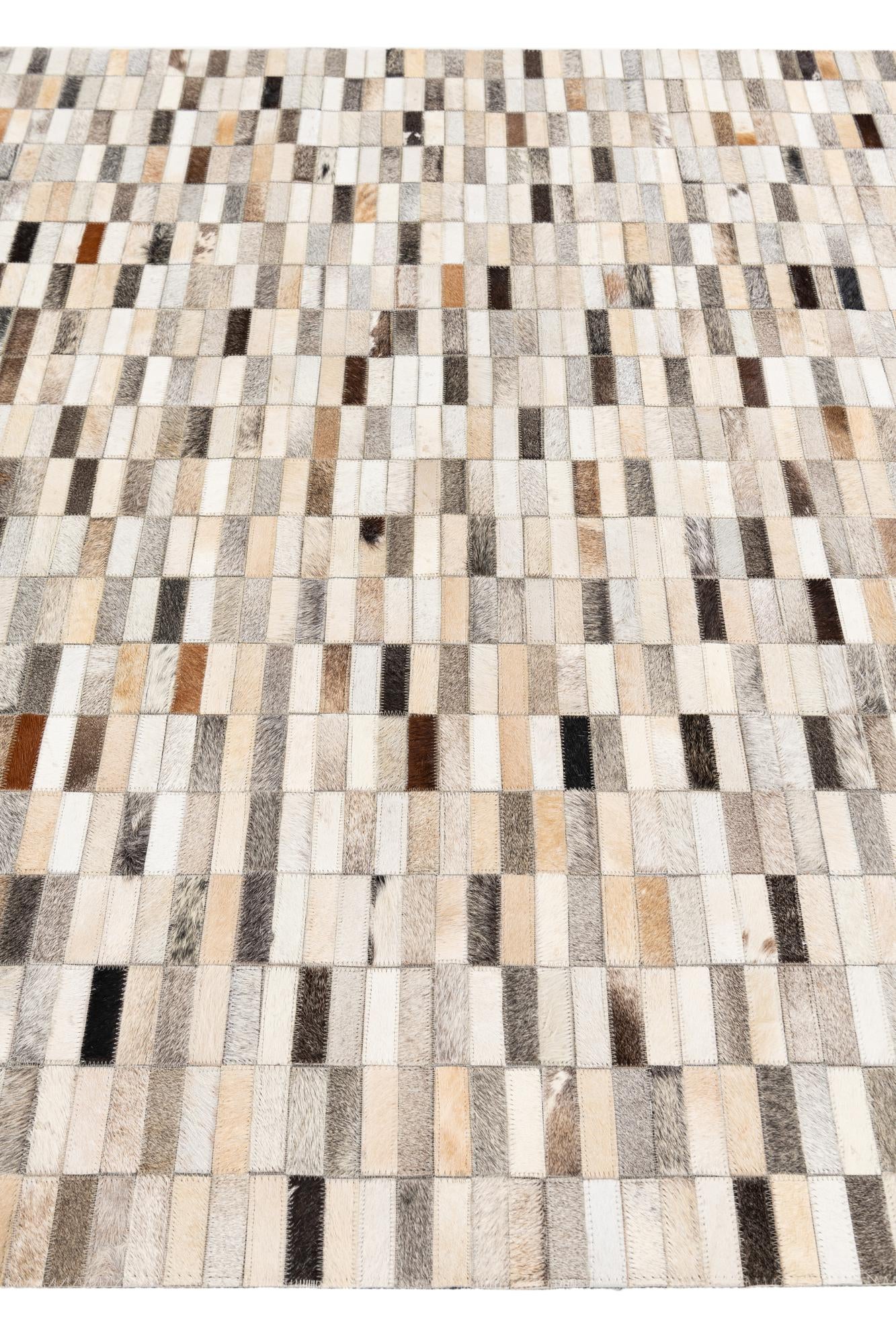 5' 1 x 8' Cowhide Stocks Rug