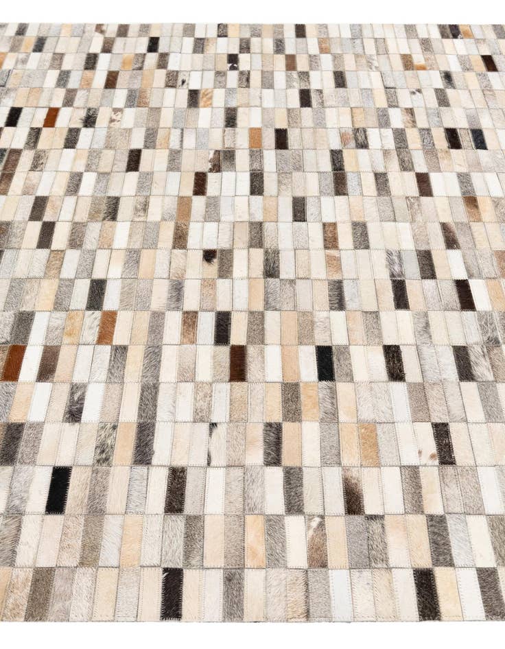 Detail image of 5' 1 x 8' Cowhide Stocks Rug