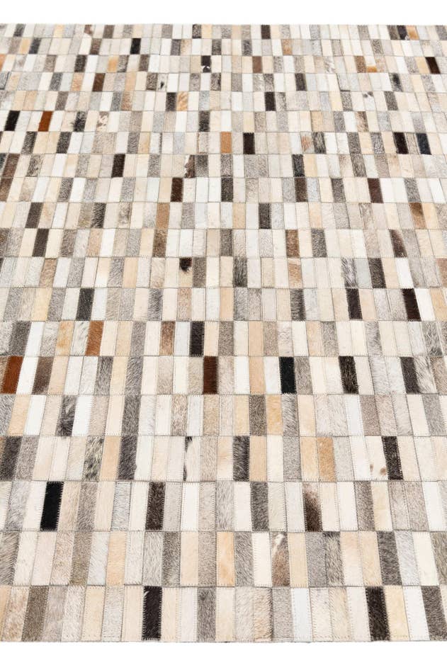 Detail image of 5' 1 x 8' Cowhide Stocks Rug