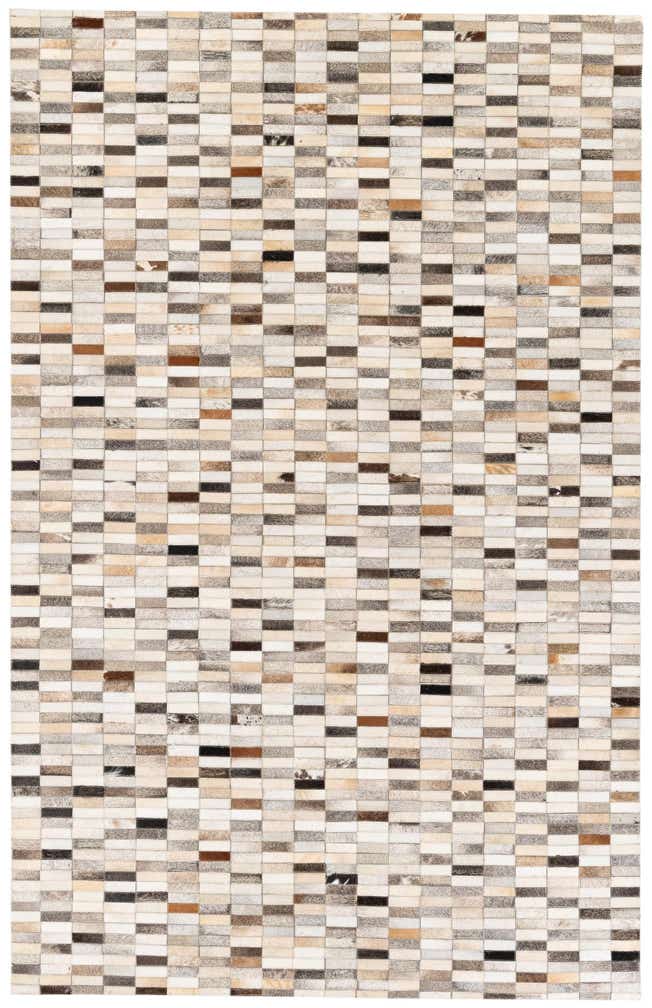 5' 1 x 8' Cowhide Stocks Rug