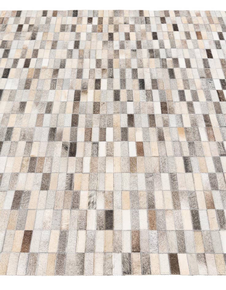 Detail image of 5' x 8' Cowhide Stocks Rug