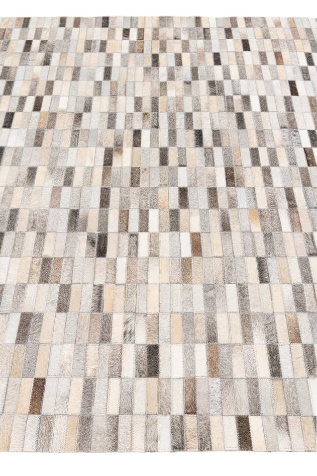 Detail image of 5' x 8' Cowhide Stocks Rug