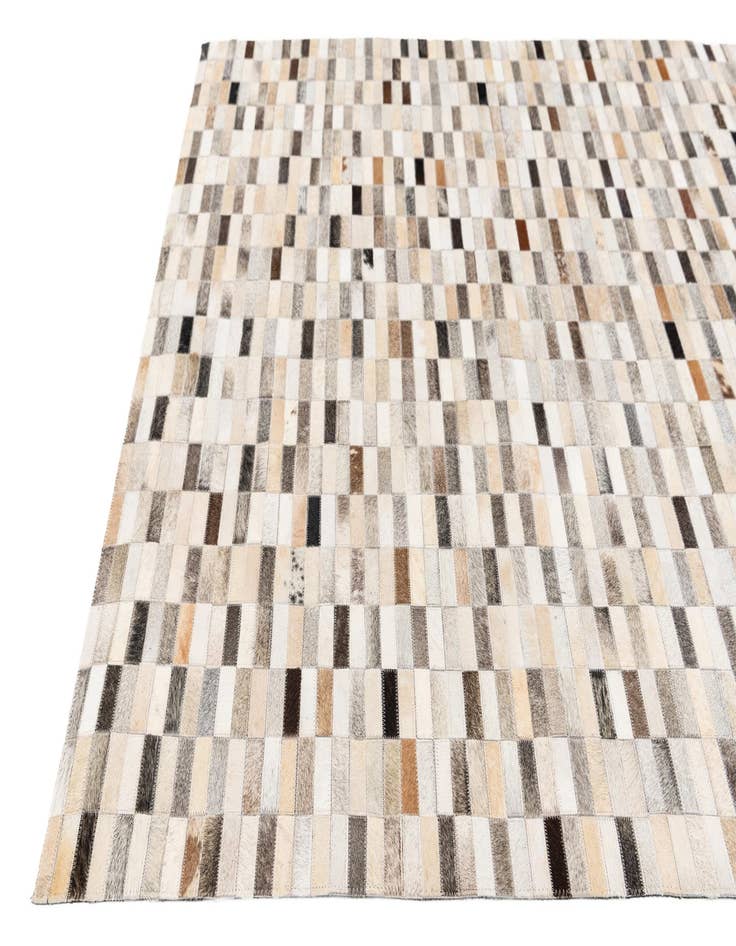 Detail image of 5' 1 x 8' Cowhide Stocks Rug