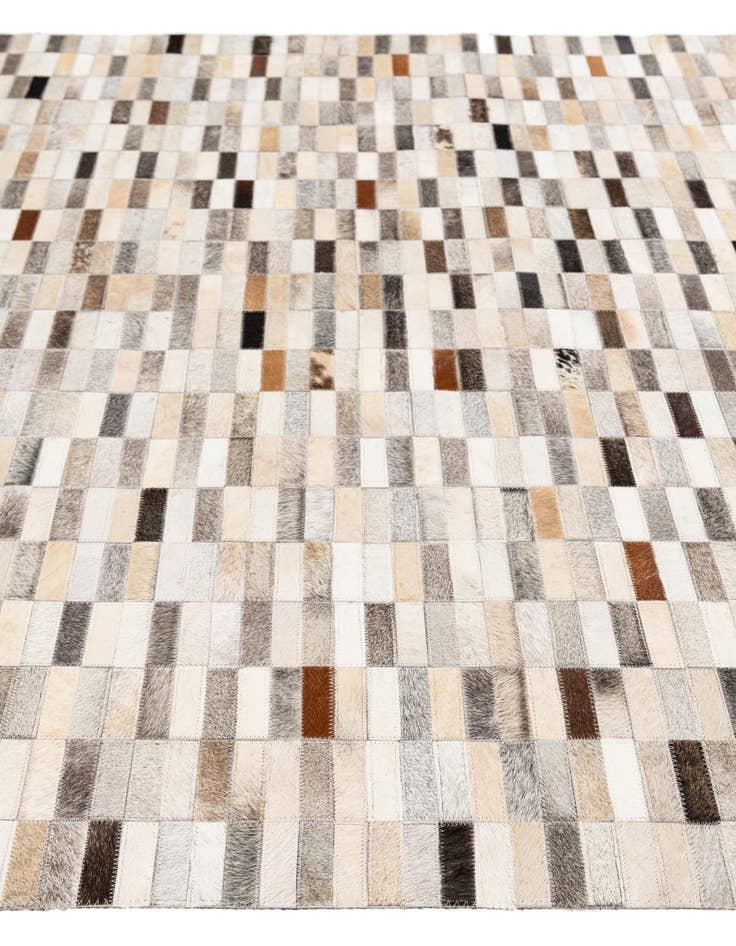 Detail image of 5' 1 x 8' Cowhide Stocks Rug