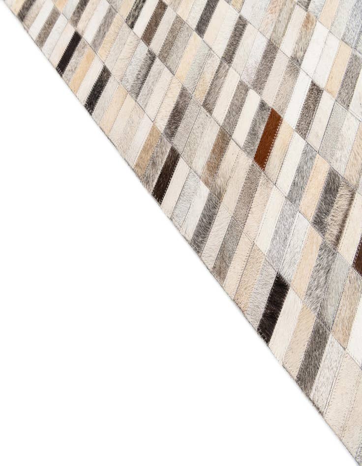 Detail image of 5' 1 x 8' Cowhide Stocks Rug