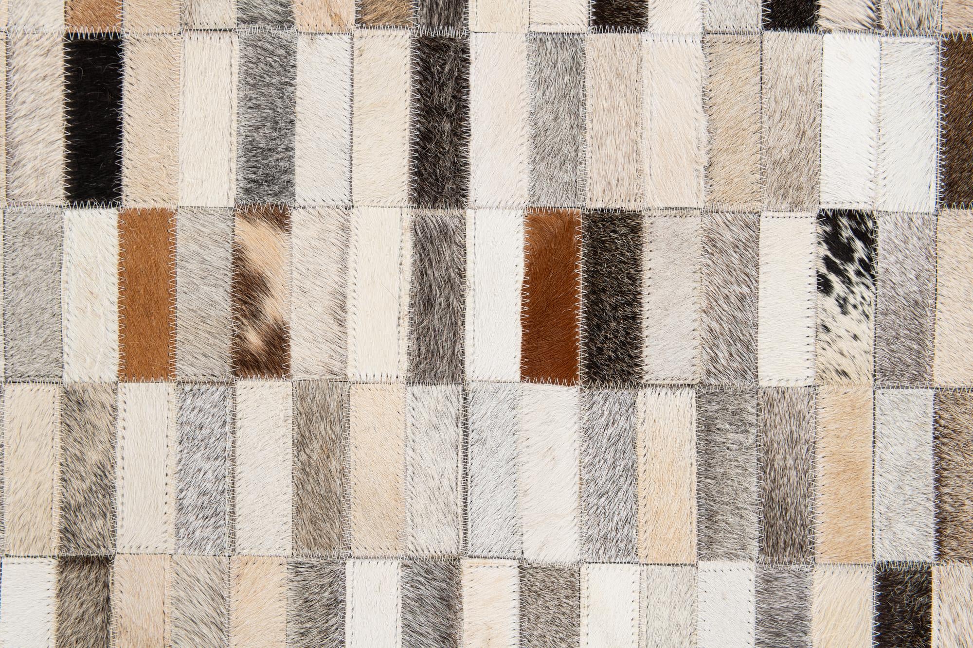 5' 1 x 8' Cowhide Stocks Rug