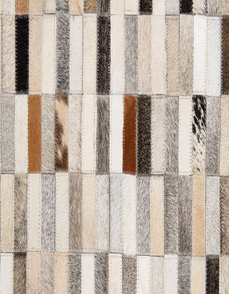 Detail image of 5' 1 x 8' Cowhide Stocks Rug