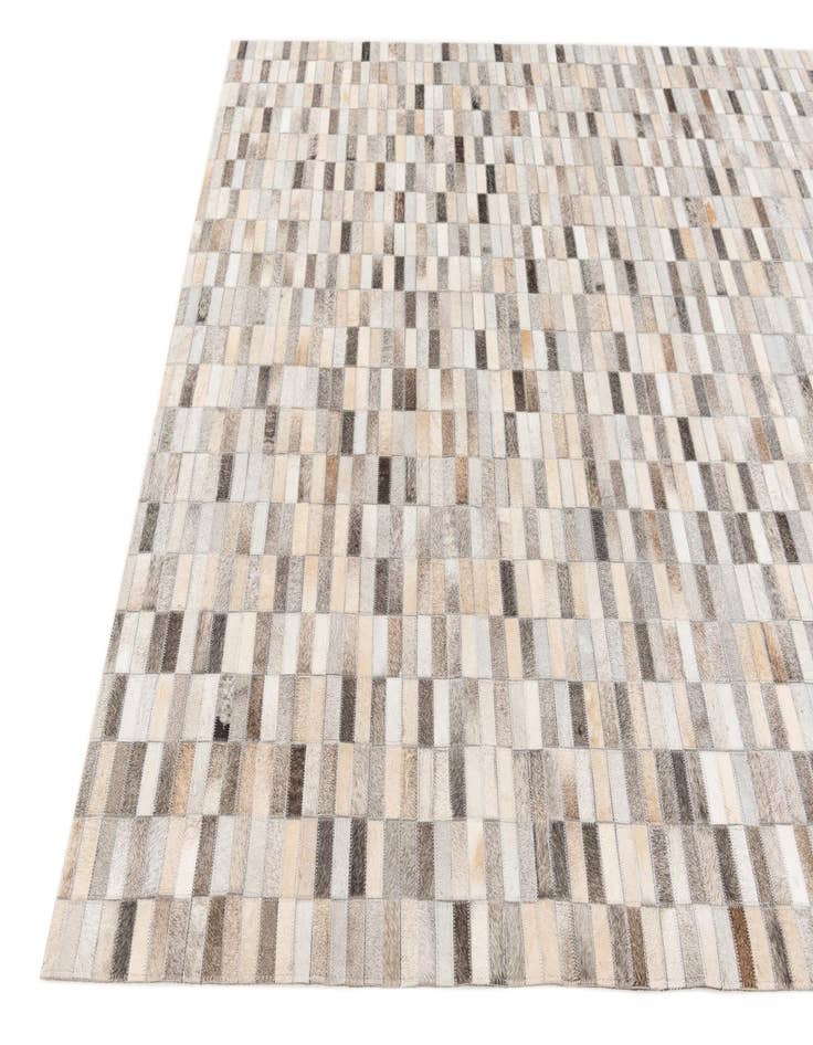 Detail image of 5' 3 x 8' Cowhide Stocks Rug