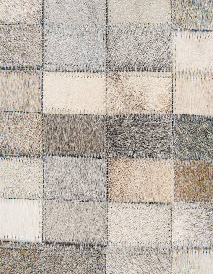 Detail image of 5' 3 x 8' Cowhide Stocks Rug