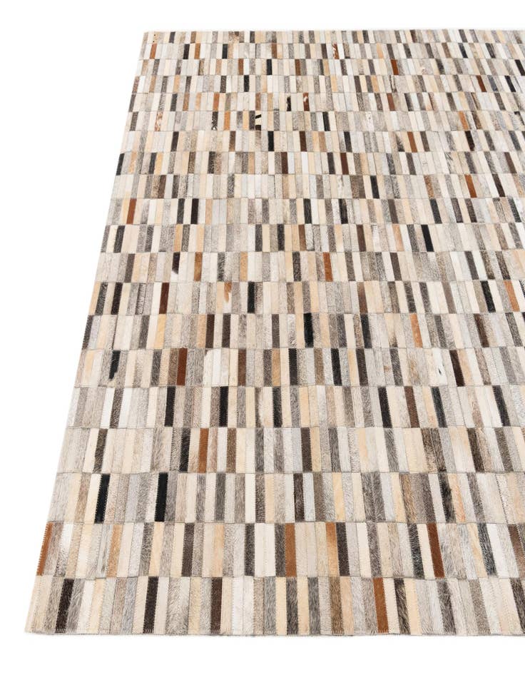 Detail image of 5' 1 x 7' 11 Cowhide Stocks Rug